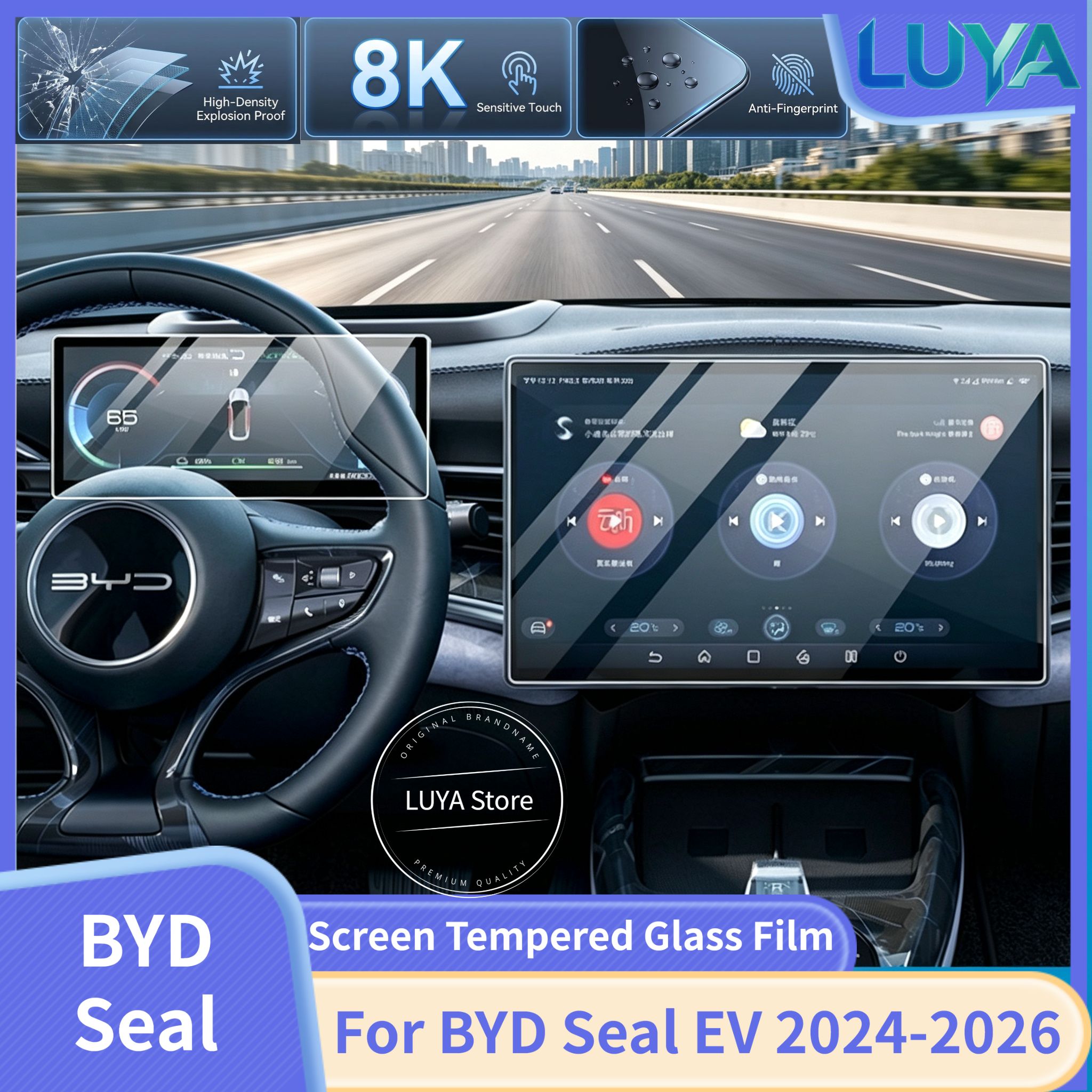 Screen Protector Film - BYD Seal EV 2024-2026용 화면 보호
