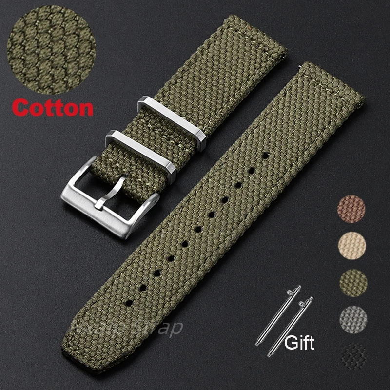 Nylon Nato Strap - 20mm 22mm 나일론 코튼 시계 스트랩