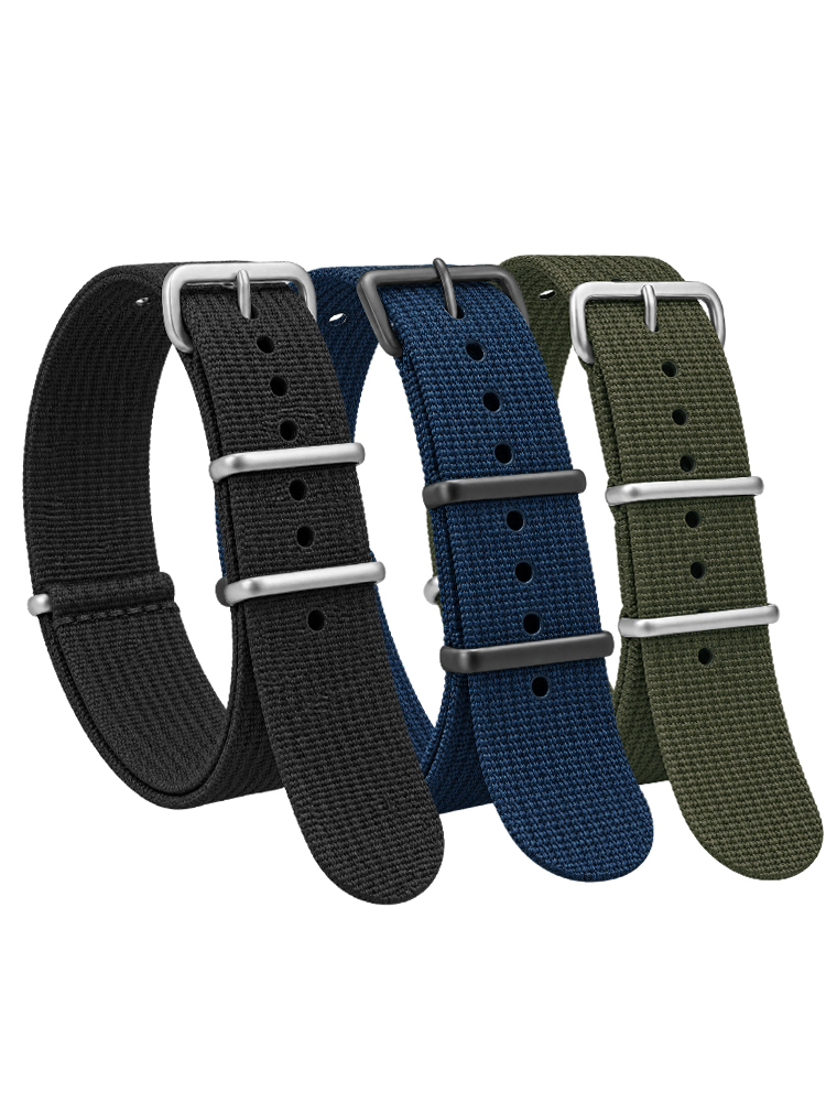 Nylon Nato Strap - 세이코 군용 탄도 직물 교체 용