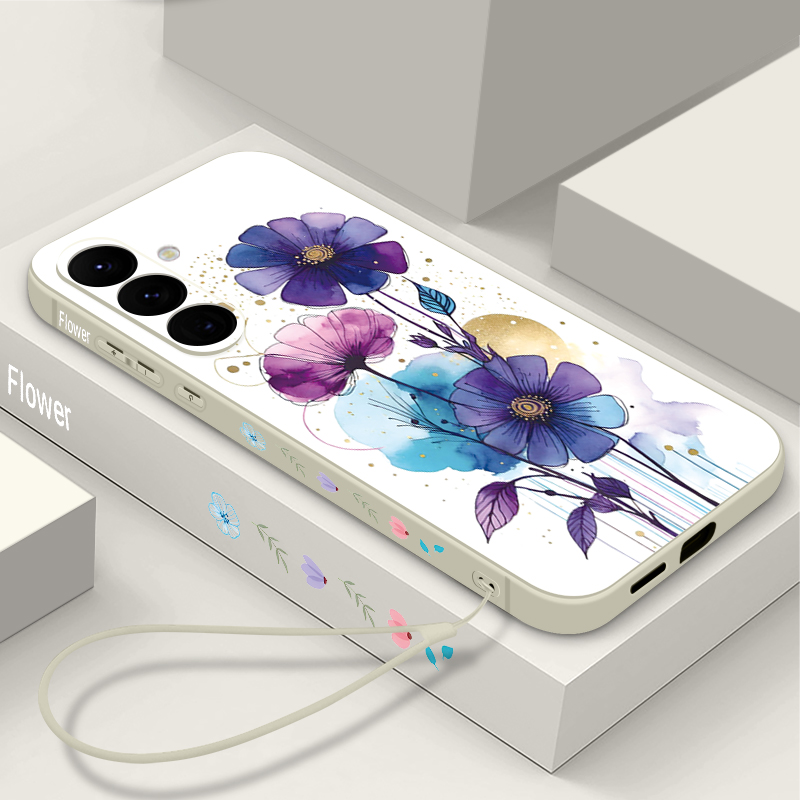 창의적인 꽃무늬 끈 달린 폰 케이스 (삼성 갤럭시 A5 - Samsung Galaxy A55 리뷰 및 가격