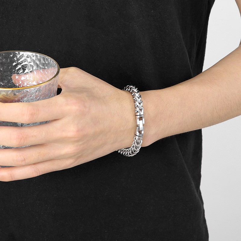 레인보우 팔찌 남성용 힙합 헤링본 체인 팔찌, 록 31 - Ceramic Link Bracelet 리뷰 및 가격