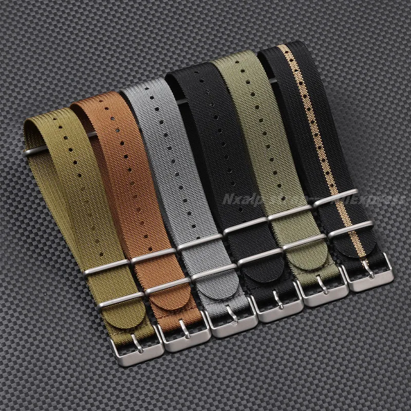늑골이있는 나일론 시계 스트랩 18mm 20mm 22m - Nylon Nato Strap 리뷰 및 가격