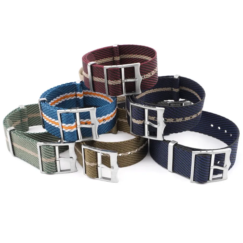 20mm 22mm 직조 캔버스 나일론 스트랩 남자 군사 - Nylon Nato Strap 리뷰 및 가격