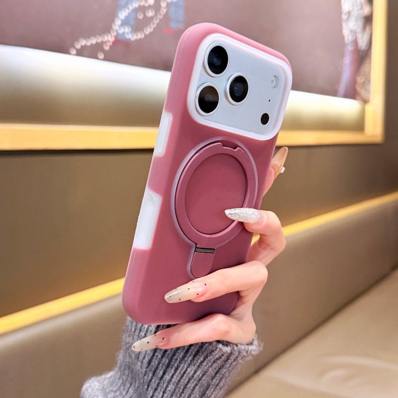 럭셔리 컬러풀 젤리 메탈 링 스탠드 마그세이프 폰 케이 - Magnetic Charging Stand 리뷰 및 가격